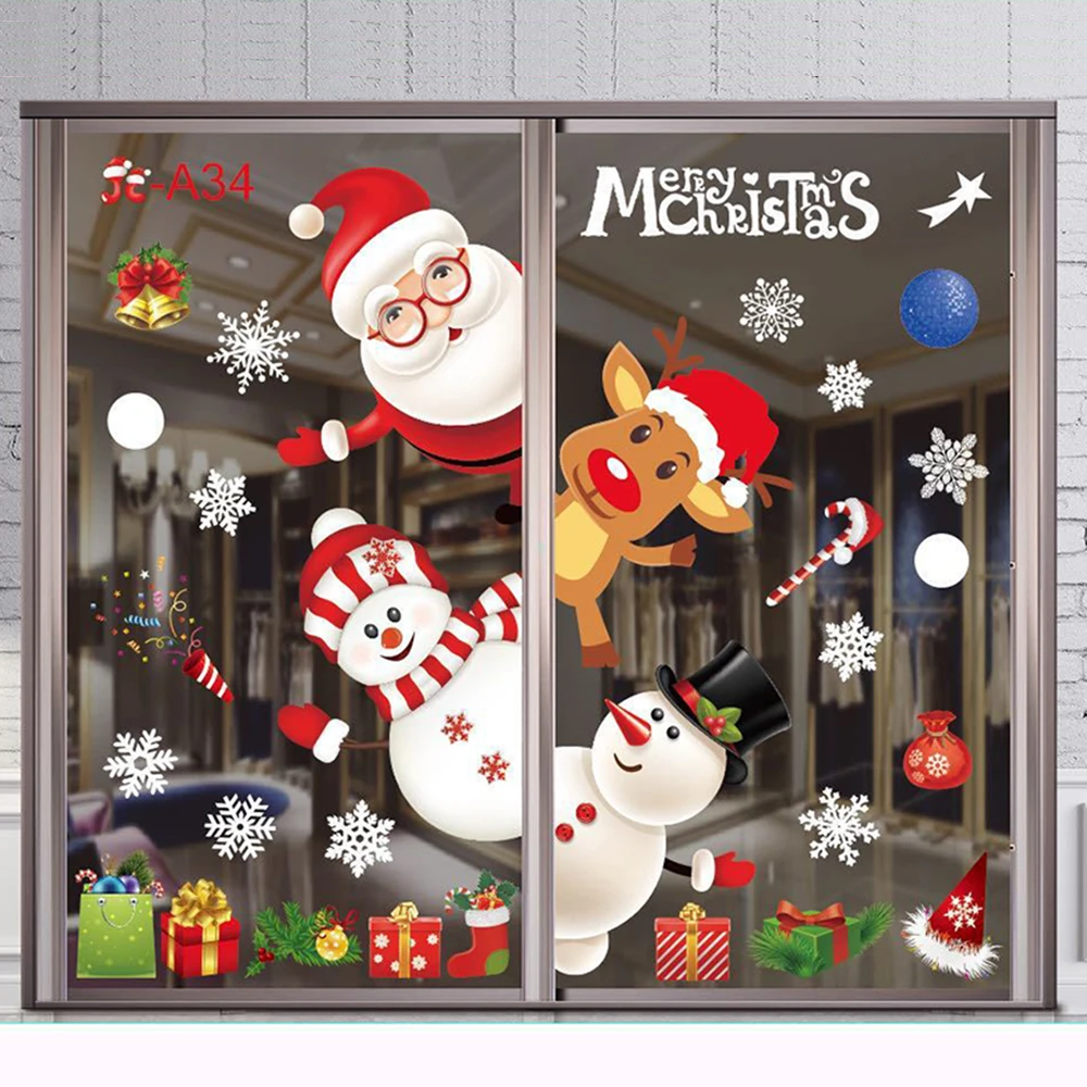 2020 &quotсделай сам&quot Счастливого Рождества без следов настенные наклейки окна