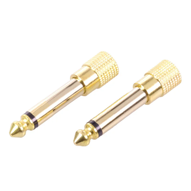 10 шт. позолоченный моно разъем 6 35 штекер для микрофона аудио мм 3 5