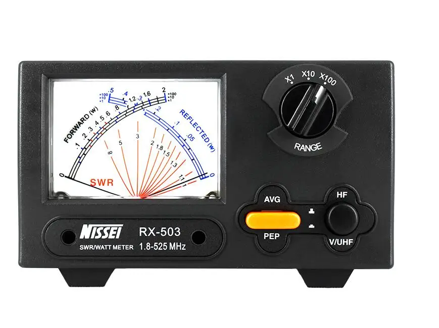 Оригинал, Тайвань, NISSEI RX-503 SWR/Watt Meter 1,8-525MHz 2/20/200W для двусторонней радиосвязи walkie talkie