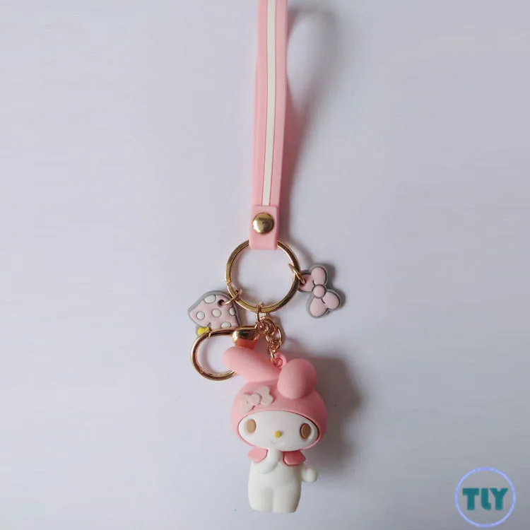 Мультфильм Bad Марка Badtz Maru ПВХ брелок hello kitty Cinnamoroll милый смешной кулон для женщин брелоки llaveros ювелирные изделия Дети Подарки Игрушка - Цвет: I20