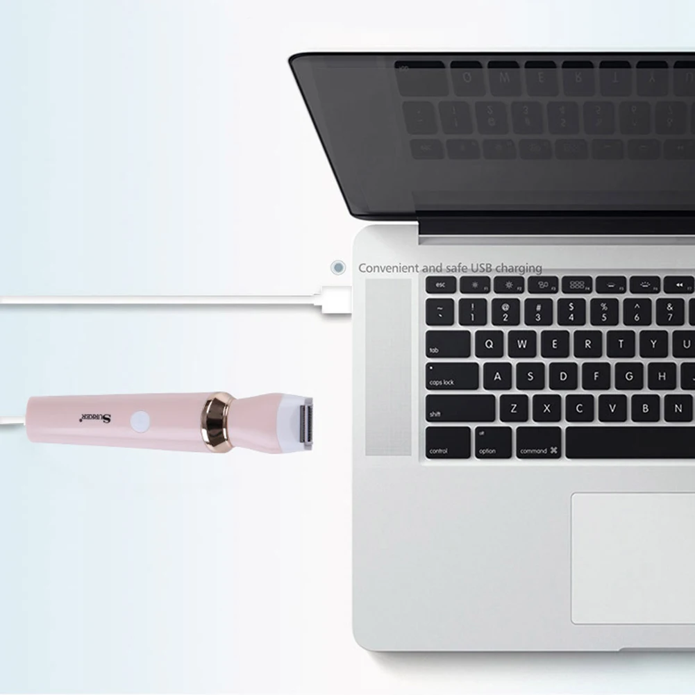 

Protable Mini Electric Eyebrow Trimmer Lip Face Hair Razor Epilator 3 in 1 USB Rechargeable Hair Remover Eyebrow Shaver