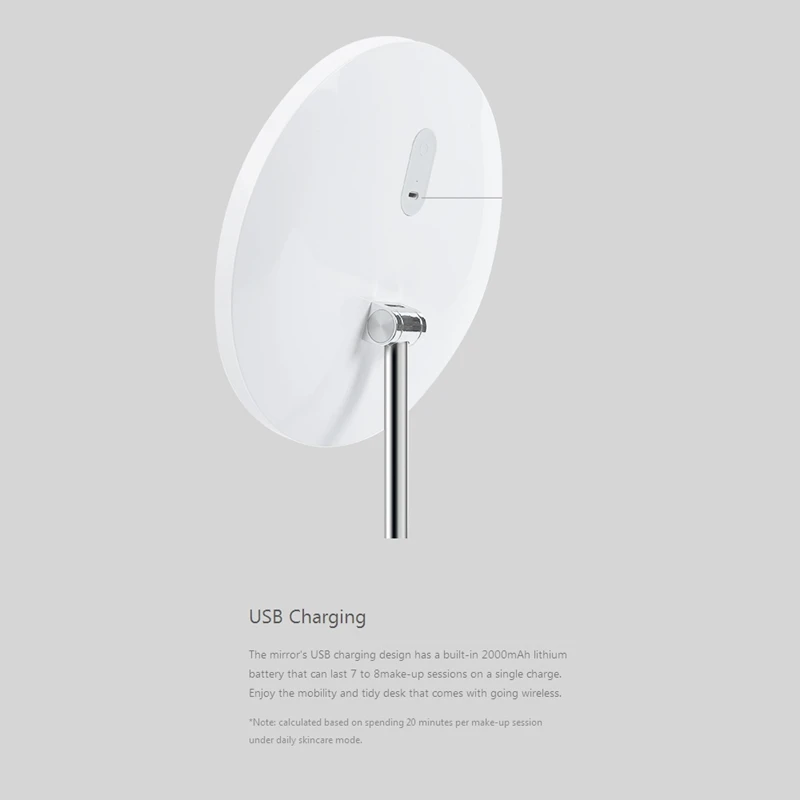 

Makeup Mirror Sensor Mirror Cosmetic Mirror Long Standby Silver-Plated Mirror Makeup Tool