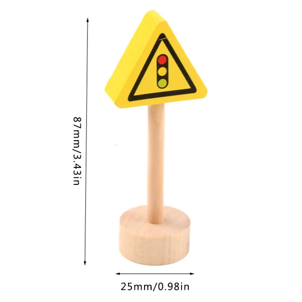 

50 Pcs/Set Double-Sided Wooden Traffic Sign Building Blocks Neutral Baby Benefit Intelligence Development Preschool Toys