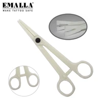 50pcs disposable round body piercing forceps clamp tattoo piercing supply piercing tool for tattoo accessories equipment