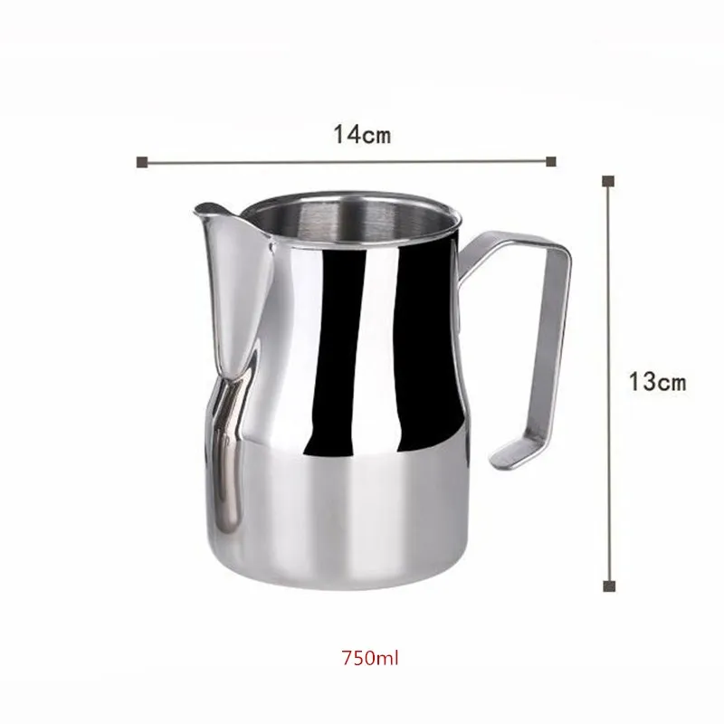 Кувшин для вспенивания молока посуда бариста из нержавеющей стали приготовления