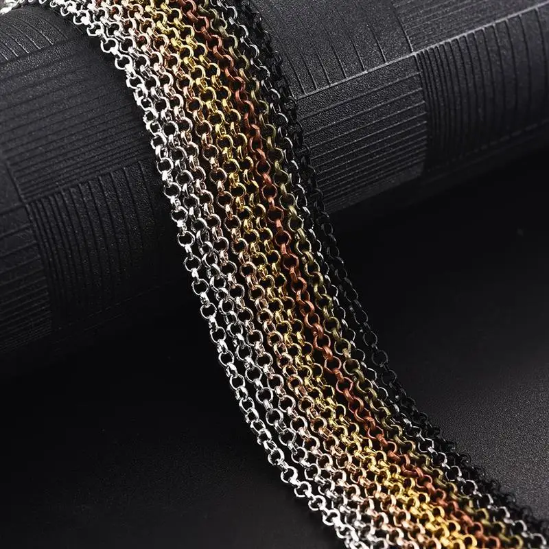 Металлическая железная цепочка для ожерелья с застежкой лобстером 10 шт./лот