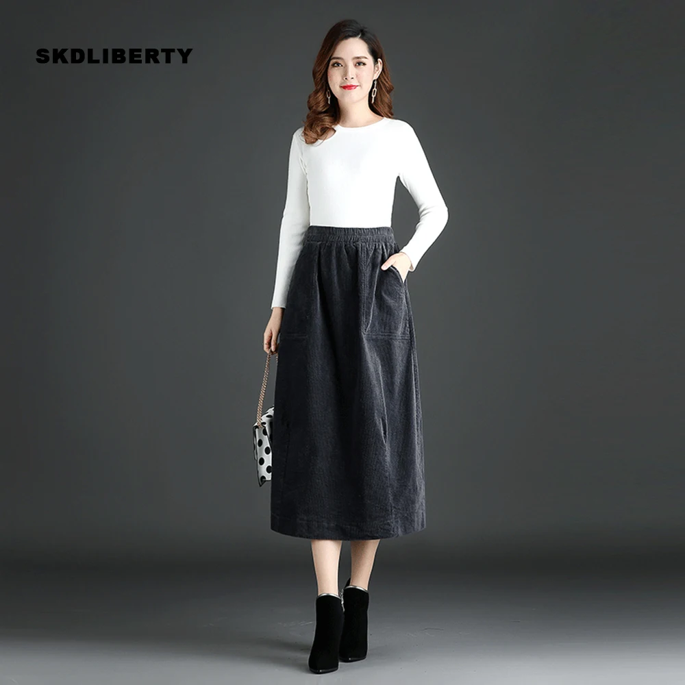 Женская винтажная плиссированная юбка с высокой талией свободная длинная