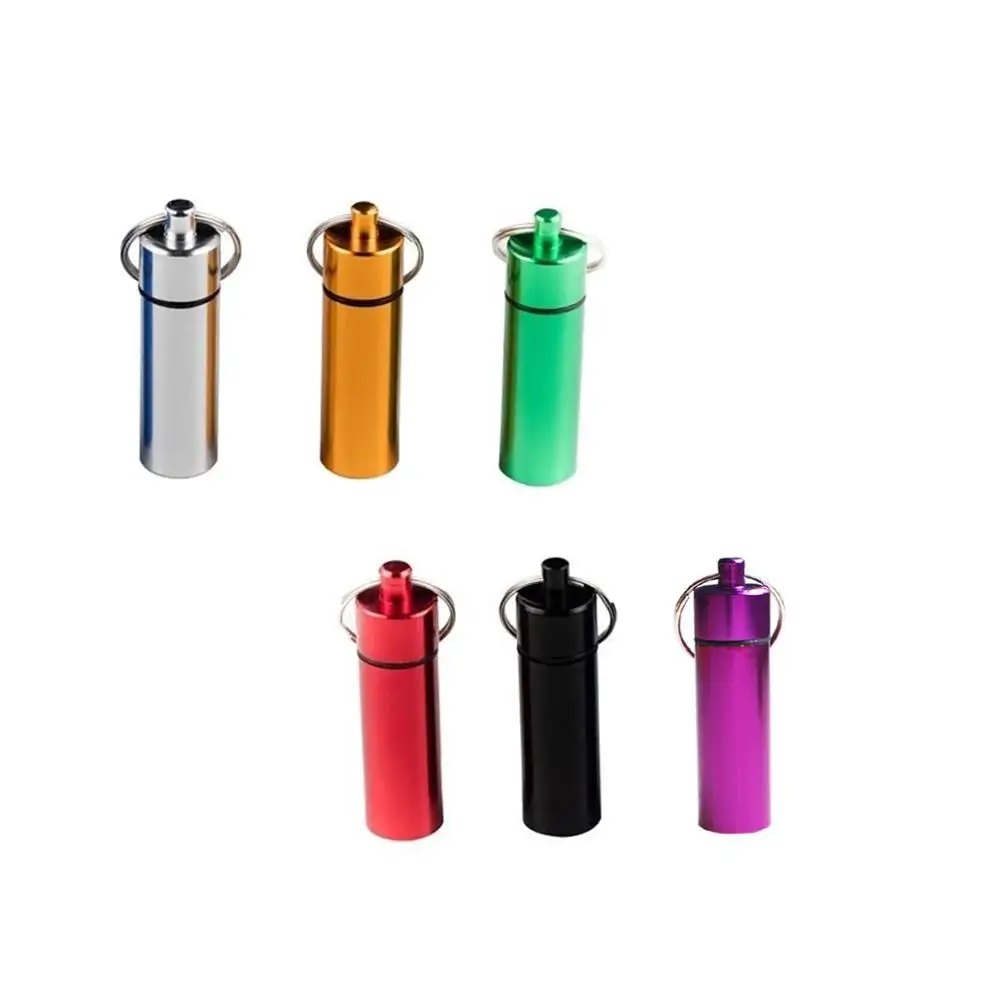 

3 шт./упак. мини Водонепроницаемый медицины таблетки чехол пустые бутылки Портативный медицины контейнеры для хранения с помощью брелок для...