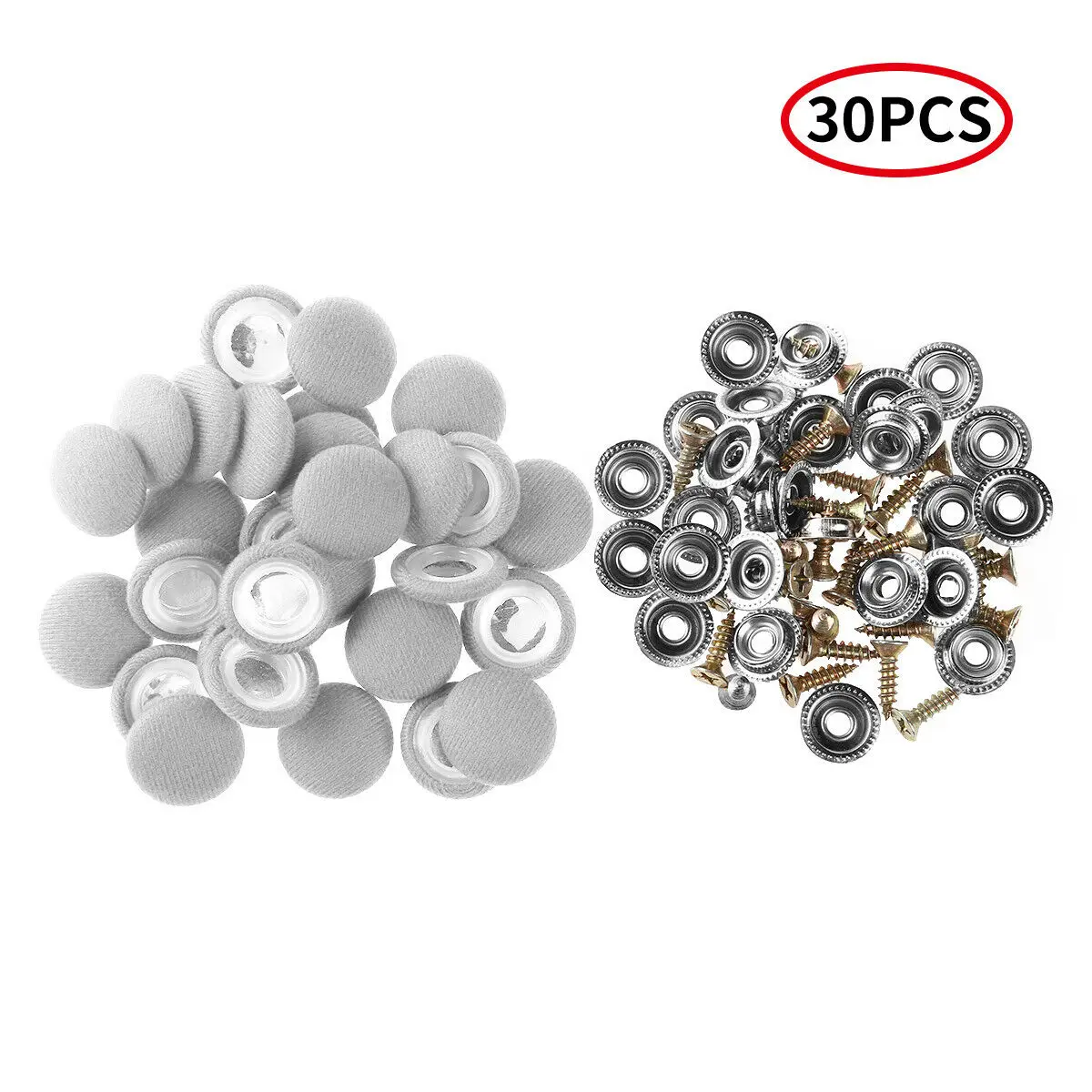 

30PCS Car Roof Fixing Buckle Cloth Car Roof Snap Rivets With Screws New Latest