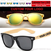 2021custom logo bamboo foot sunglasses men wooden sunglasses women original wood sun glasses customerized 20 pcsset wholesale