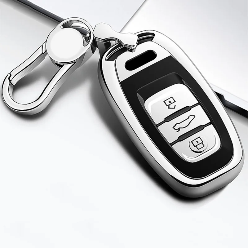 

High Quality TPU Car Key Case Cover for Audi Q5 A4 A5 A6 A7 A8 S5 S6 S7 S8 Keychain Auto Accessories Smart Remote Covers Bag