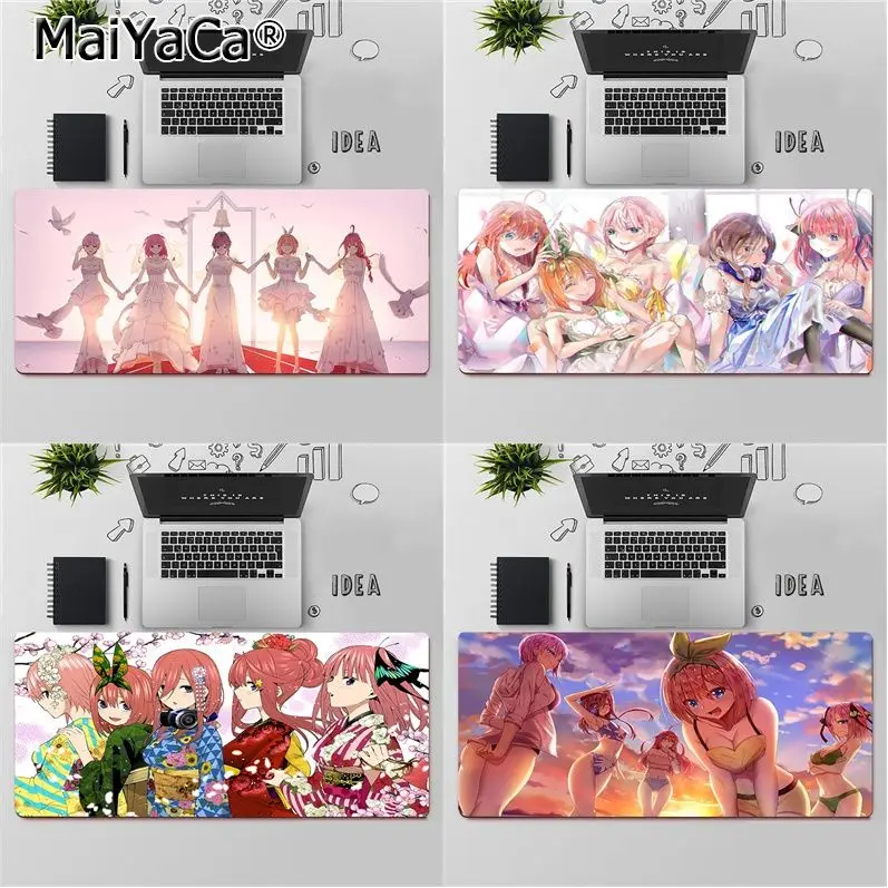

MaiYaCa Top Quality The Quintessential Quintuplets Beautiful Anime Mouse Mat Free Shipping Large Mouse Pad Keyboards Mat