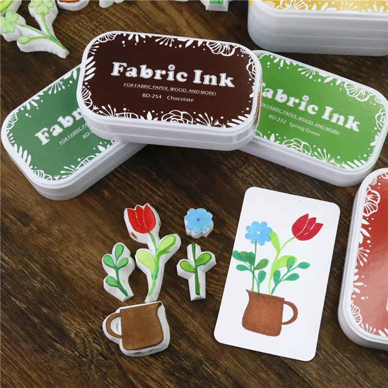 Цвет пусковая площадка чернил Винтаж губка карман колодки DIY сумки резиновых