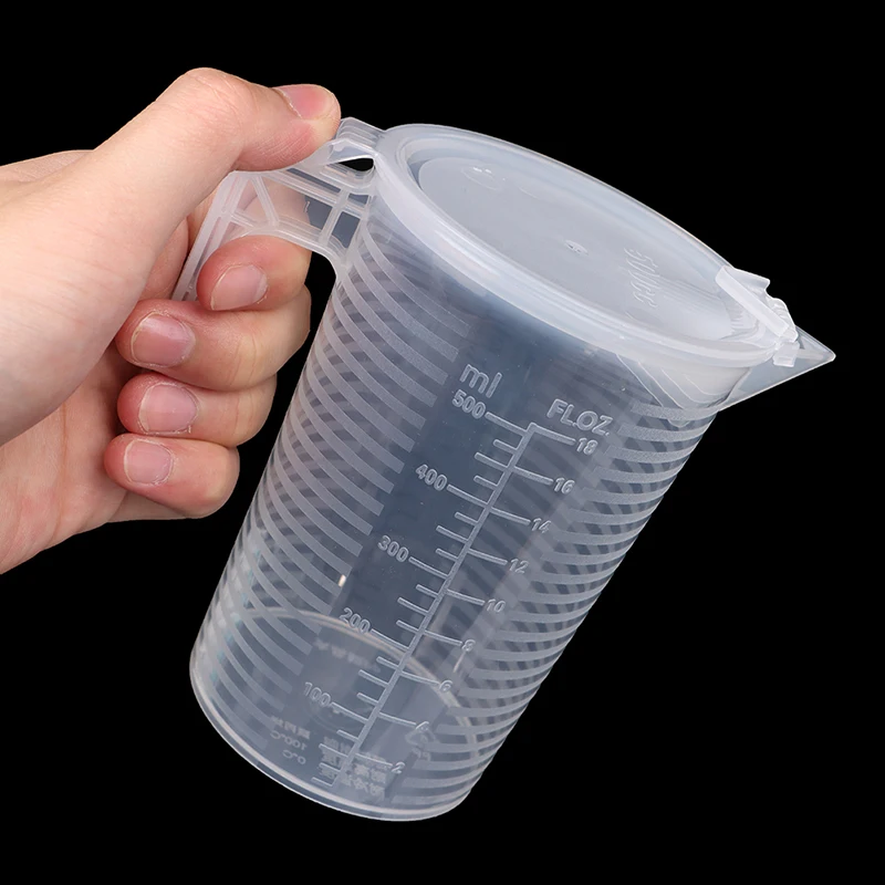 

100ml/500ml/5000ml (Plastic Vloeistof Maatbeker Kruik Giet Uitloop Oppervlak Met Deksel Bakken Hoge Kwaliteit Keuken Accessoires