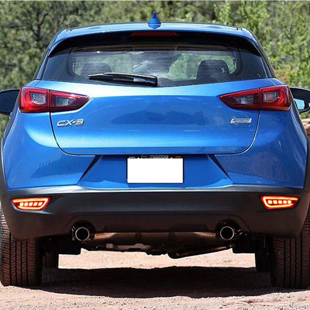 2 шт. отражатель для Mazda CX-3 CX3 2015 2016 2017 2018 2019 Автомобильный светодиодный задний