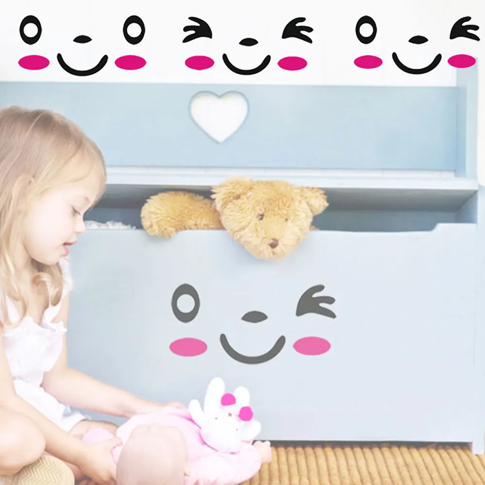 1 шт. DIY улыбающееся лицо Фреска стикеры Туалет наклейки на сиденья ванная комната