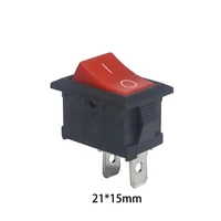 10 pcslot kcd1 2115 2 pin 6a 250v red boat switch snap in spstonoff rocker position switch