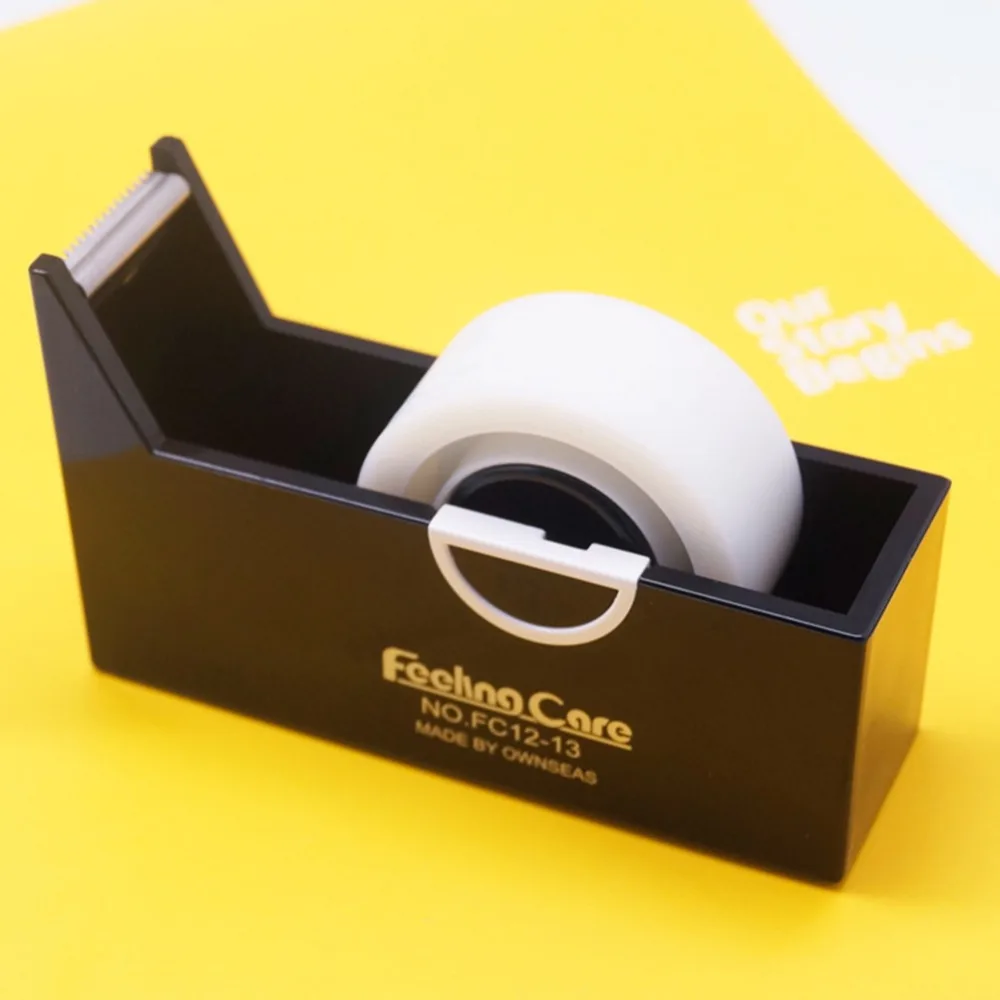 Креативный квадратный пластиковый держатель для ленты офисный диспенсер