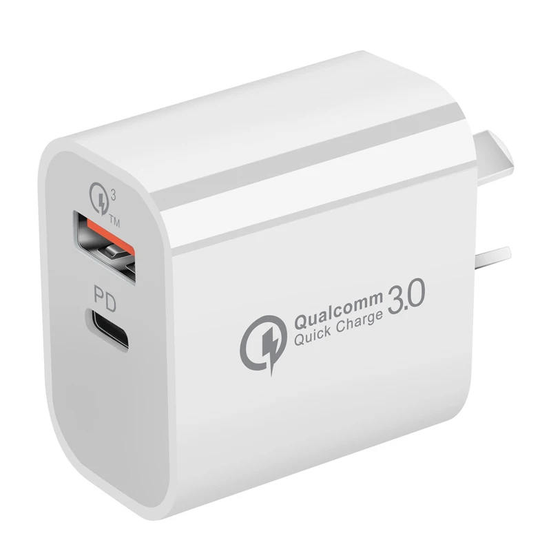 

18W PD Type-C Fast Charger for Apple iPhone 12 11 Pro 8 Plus XR XS Max Samsung Huawei Xiaomi Power Phone Adapter US EU AU UK
