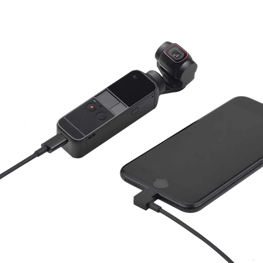 1M Extension Data Line for Osmo Pocket 2 Type-c To Android IOS Phone Connector Cable Micro-USB Accessories | Электроника