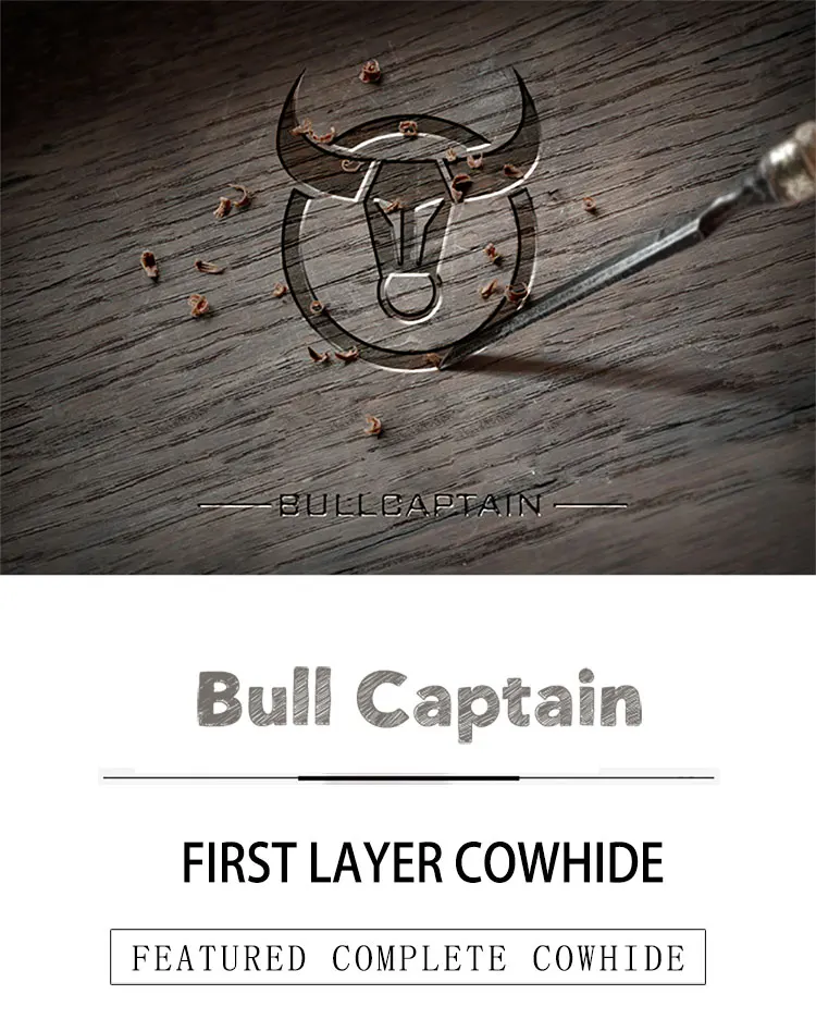 BULLCAPTAIN мужской кожаный кошелек, кожаный кошелек для монет, RFID-сканирования кожаный бумажник держатель для карт мужской модный бумажник