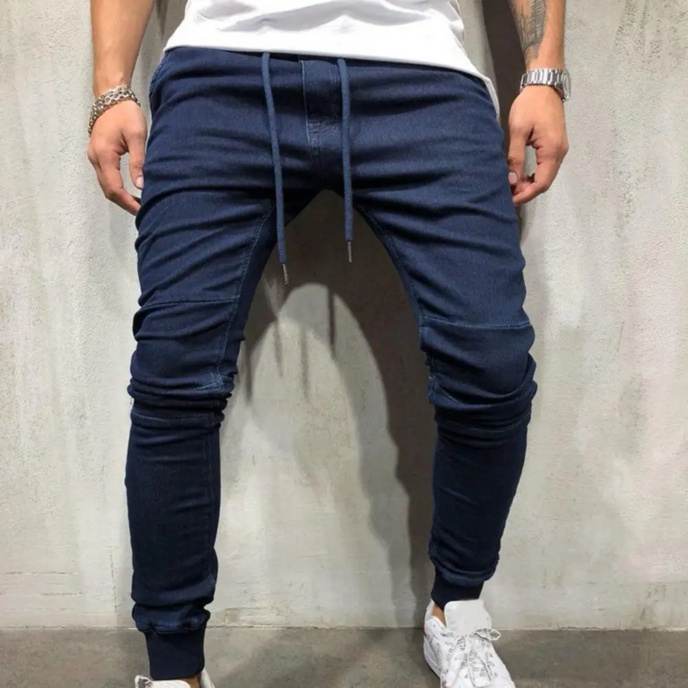2021 Male New Fashion Hip Pop Pants Men Sweatpants Slacks Casual Elastic Joggings Sport Solid Baggy Pockets Trousers