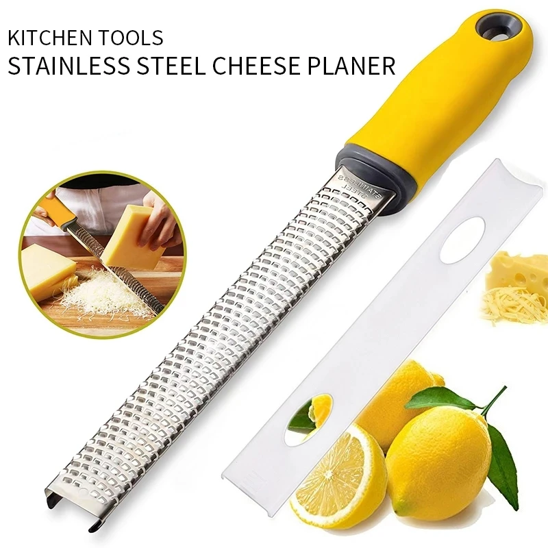

Stainless Steel Cheese Chocolate Grater Kitchen Tools Citrus Lemon Zester Ginger Fruits Vegetables Hand Grater Kitchen Gadgets