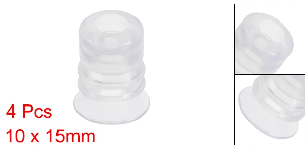 

Uxcell Силиконовые сильфонные присоски прозрачные