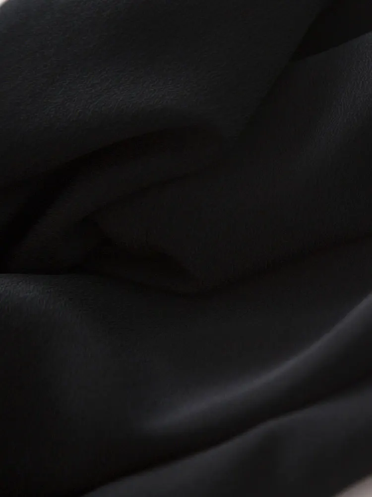 2021 Fashion Frontier Temperament Commuting Pure Silk Broad Leg Trousers Belt Flower Bud Women's Paper Bag Pants