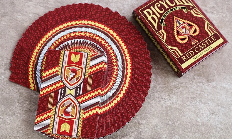 Велосипед Красный замок игральные карты волшебные Коллекционная колода Покер