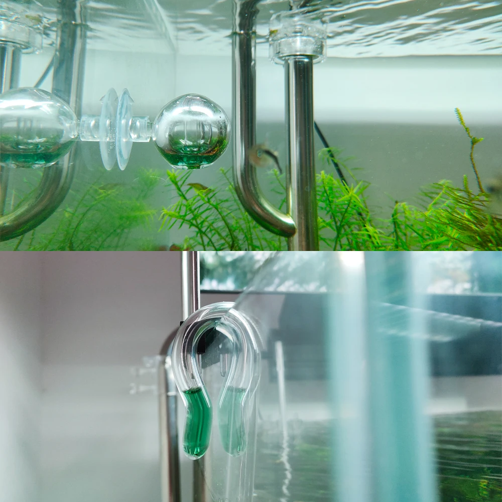 Стеклянный Аквариум CO2 для проверки падения посаженного аквариума