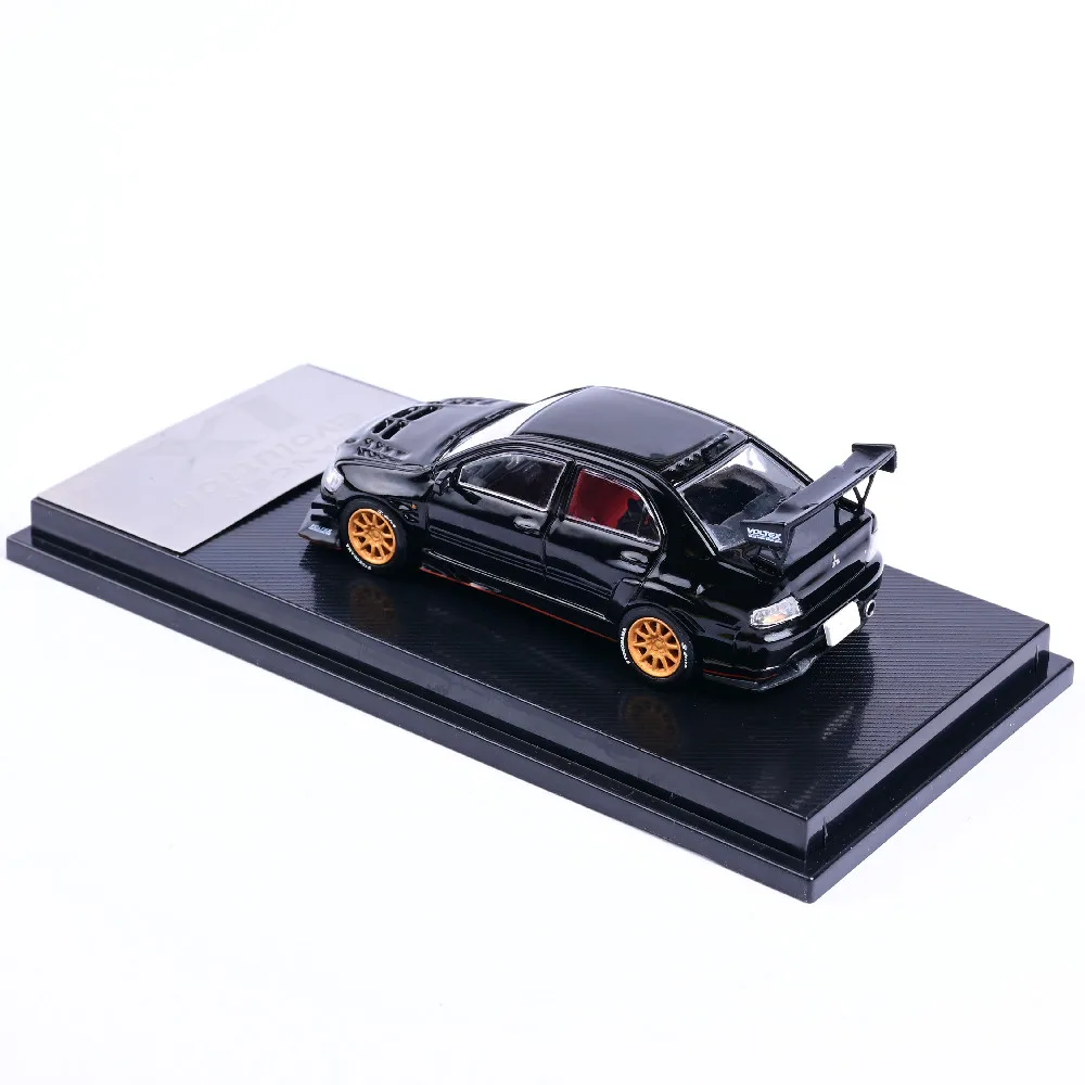 Модели CM 1/64 модель автомобиля Mitsu Lancer Evolution Black JDM литой автомобиль гоночный