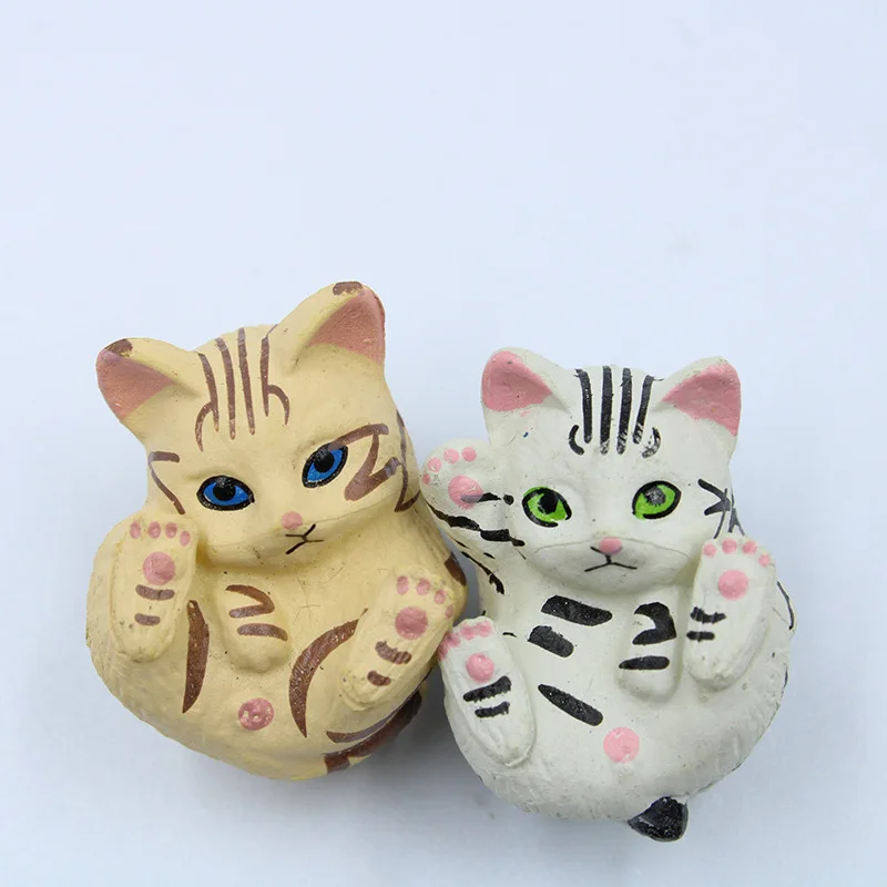 8 шт./компл. милые полосатые кошачьи моховые горшки для растений микро