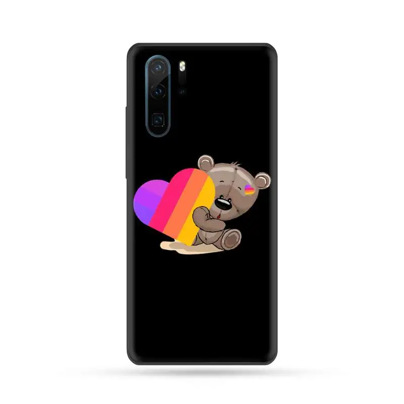 

Likee Funny cat bear love heart Phone Case For Huawei Mate 9 10 20 Pro lite 20x nova 3e P10 plus P20 Pro Honor10 lite