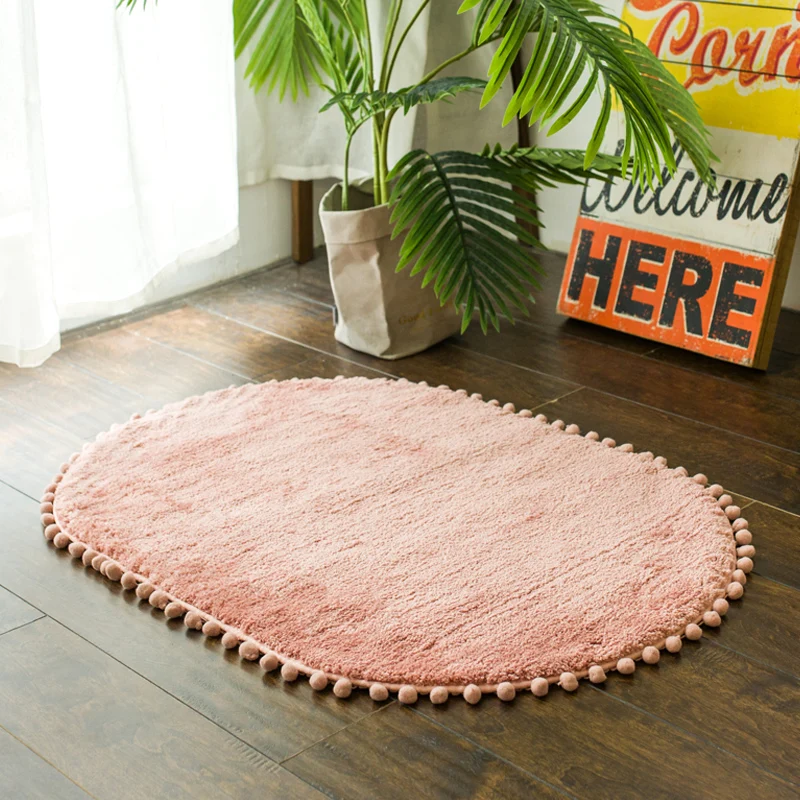 Скандинавский мягкий коврик Овальный для домашних животных игровая зона