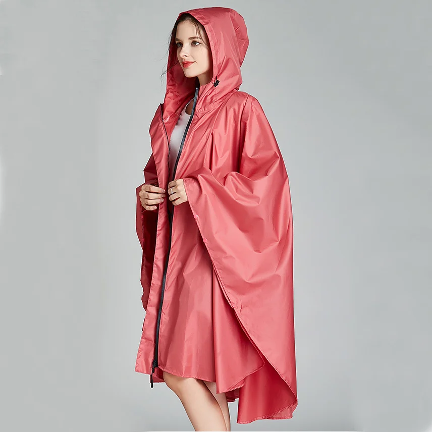 Водонепроницаемая легкая накидка дождевик на молнии для мужчин и женщин 6