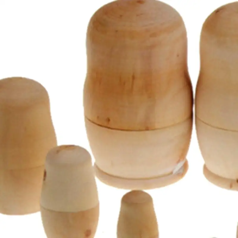 Новинка 5 шт./компл. Неокрашенная игрушка сделай сам пустые русские гнездовые