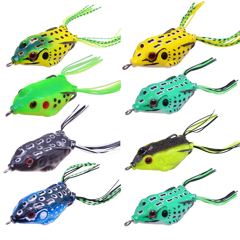 DestRes de pesca en forma de rana coloridos para capturar peces
