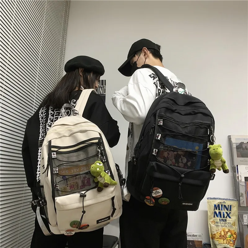 

2021 NEW High capacity nylon backpacks fashion backpack female men and women Shoulder bags Casual students School backpacks