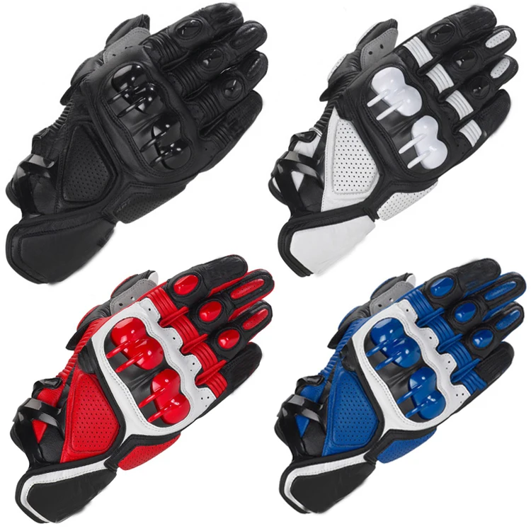 Горячая мото дорога rcycle гоночные перчатки Топ Кожа Черный Красный rbike Guantes moto Rider |