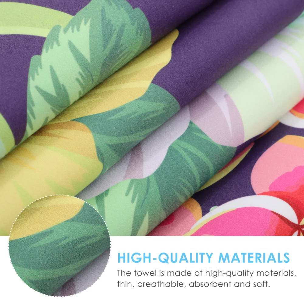 

1 Pc Printed Shower Towel Breathable Bath Towel Quick-drying Beach Towel