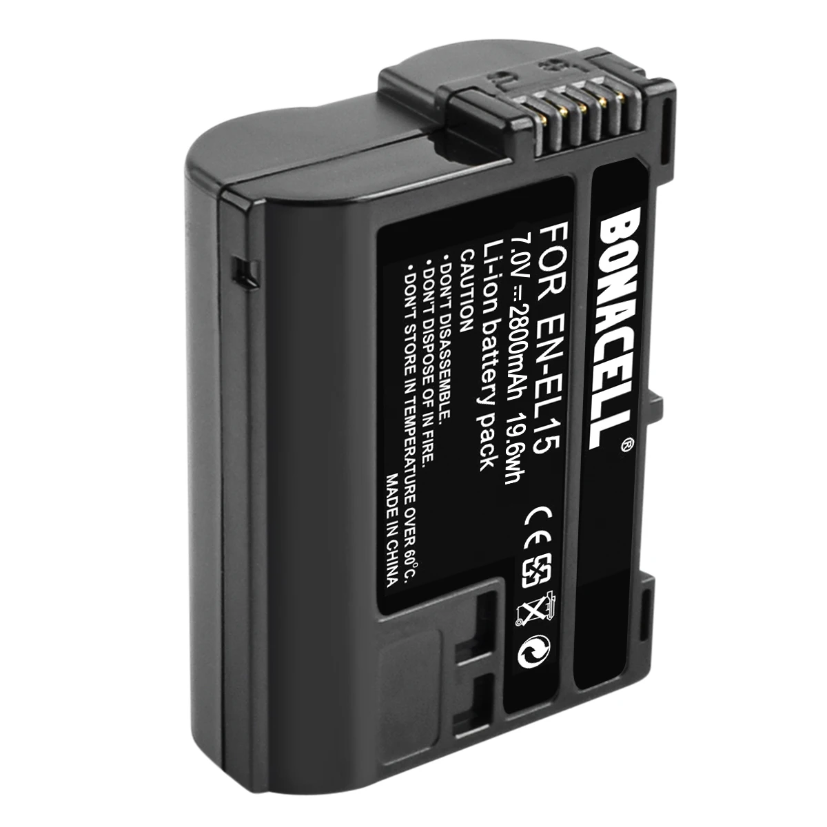 7.0V 2800mAh EN-EL15 Battery For Nikon EN-EL15A EN-EL15B D7000 D7100 D7200 D850 D750 D7500 D810 D500 D800 D610 D600 Battery L5
