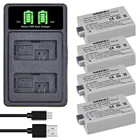 Аккумулятор E5 1500 мА  ч, LP-E5 мАч, двойное зарядное устройство с портом Type-c для Canon EOS 450D, 500D, 1000D, Kiss X3, Kiss X2, Kiss F