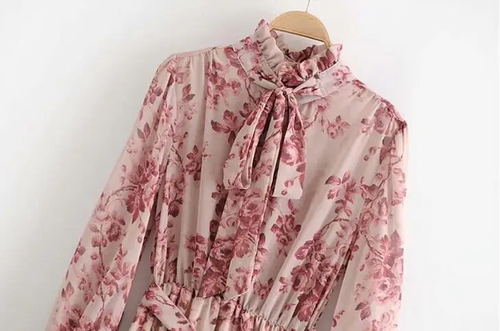 Женское пляжное платье с оборками дизайнерское Плиссированное шифоновое до