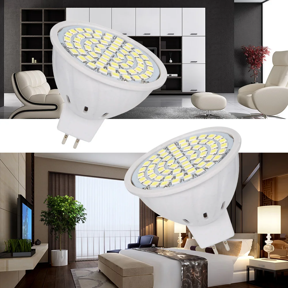 Светодиодный точечный светильник 220 в 3000 К светодиодный Blubs SMD2835 лампа чашка E27 GU10