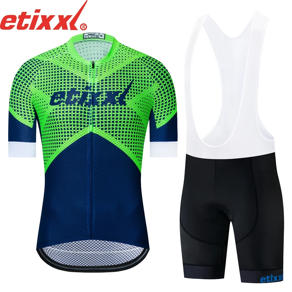 Одежда для велоспорта etixxl Pro Team MTB Мужская одежда короткий рукав Джерси набор