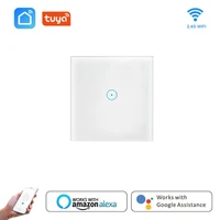 touch wifi smart light switch network connection tuya app rf wireless remote alexa google home control ac110 240v interrupter