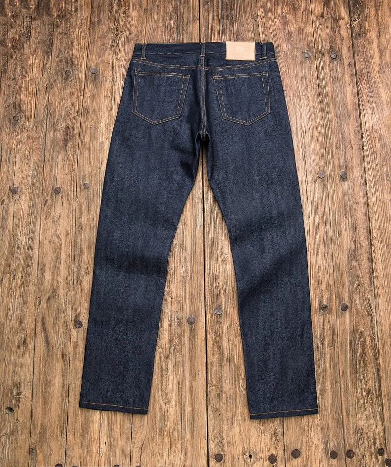 

511XX-0007 Read Description! top quality raw indigo selvage unwashed 13oz denim pants unsanforised natural dye raw denim jean