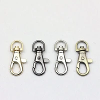 10pcs 9mm d end metal hanger buckles lobster clasp swivel trigger clips snap hook for bags strap leather craft diy accessories