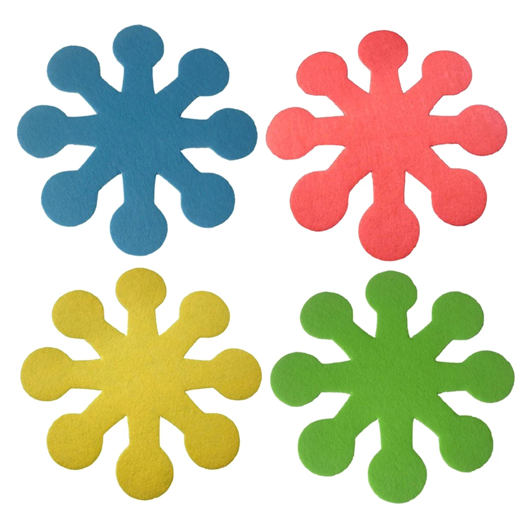 4 шт. подставки для горшков защитные устойчивые Настольный коврик